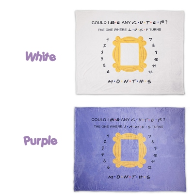 Custom Name Fleece Blanket ​Friends Theme TV Show Gift