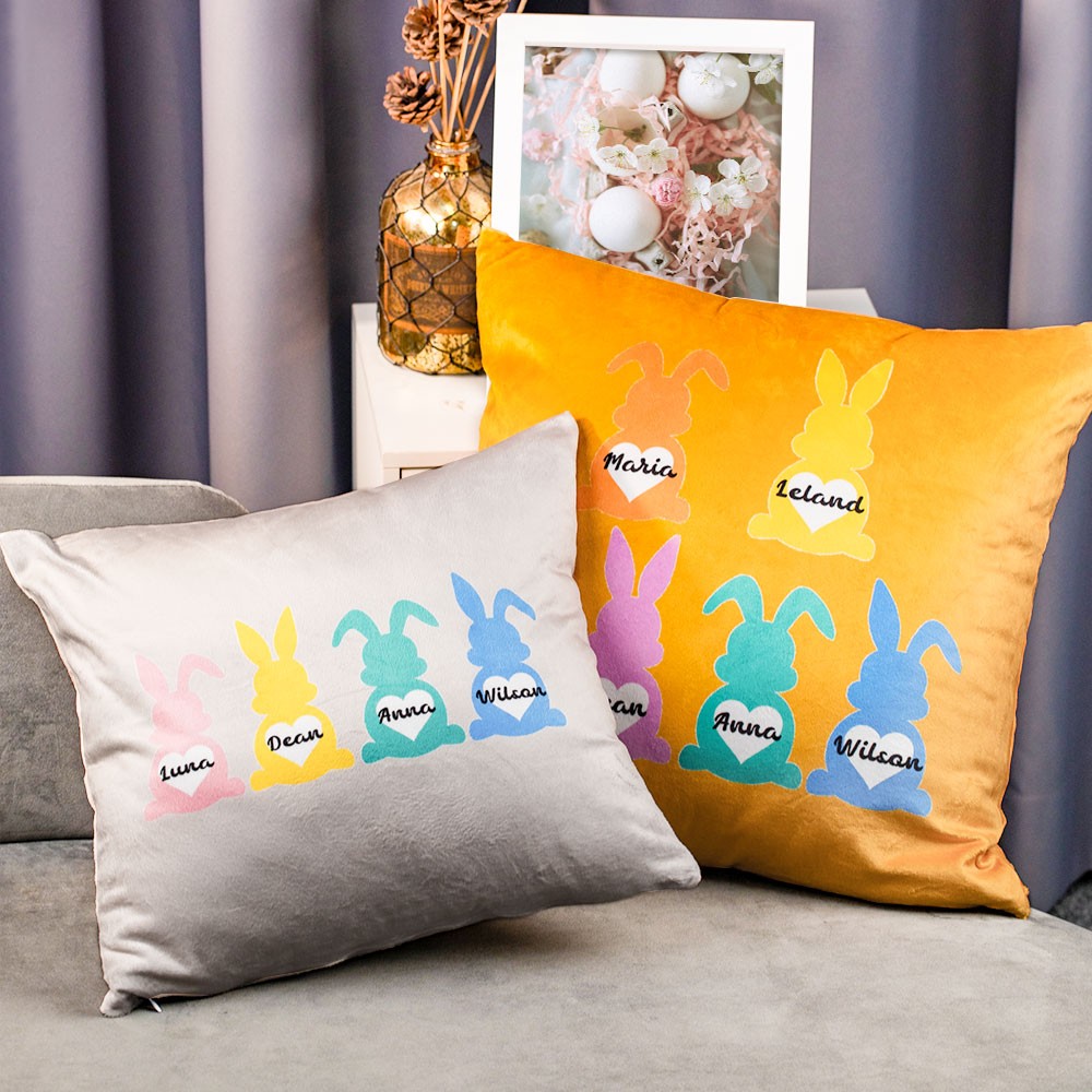 bunnies pillow