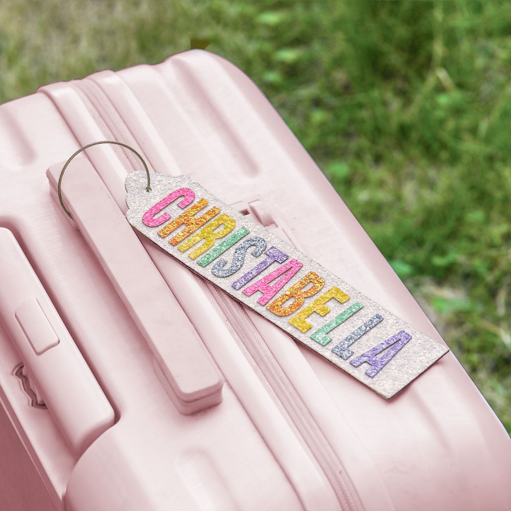 Glitter Bag Tag