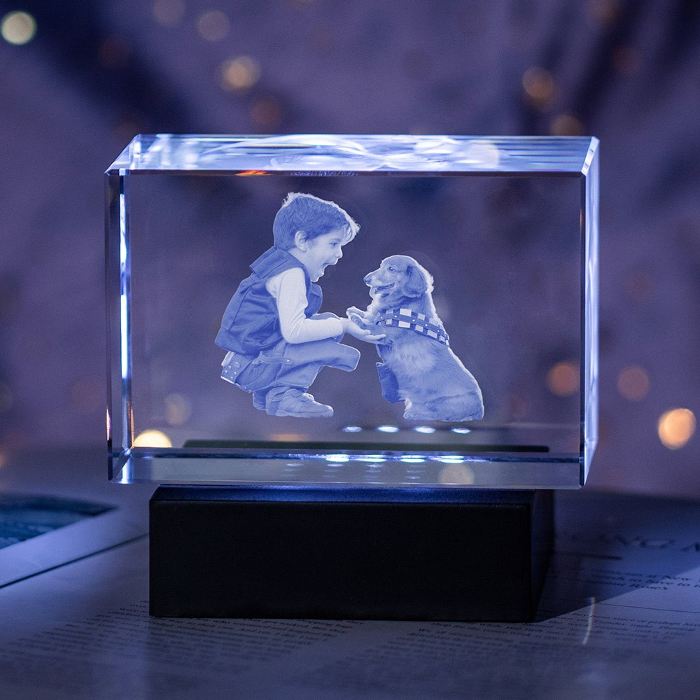 My Pet 3D Crystal Photo Engraved Gift