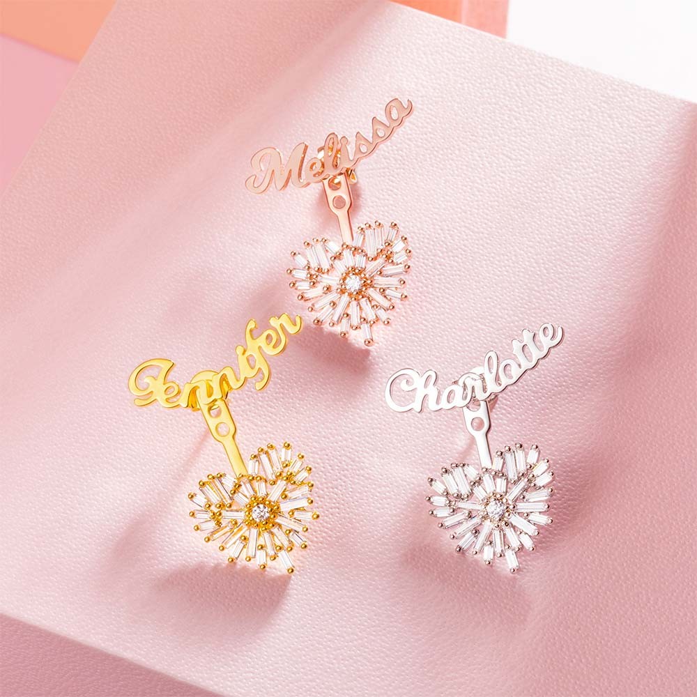 custom name earrings