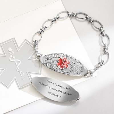 womens id bracelet