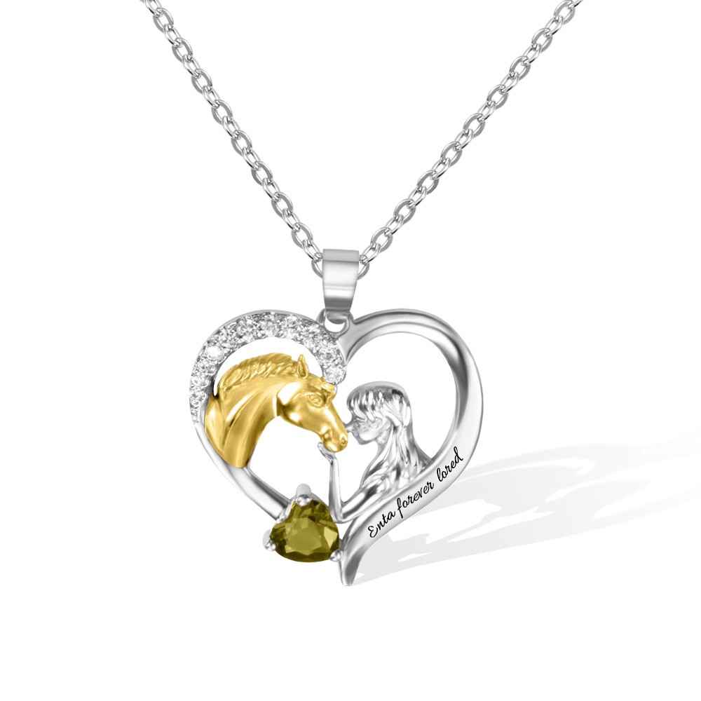 collier cheval pour fille