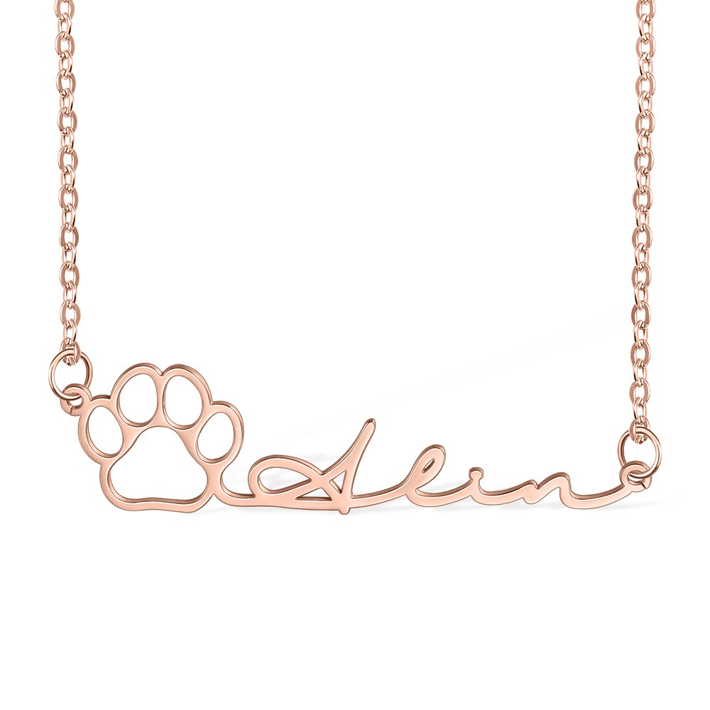 Custom Dog Paw Necklace