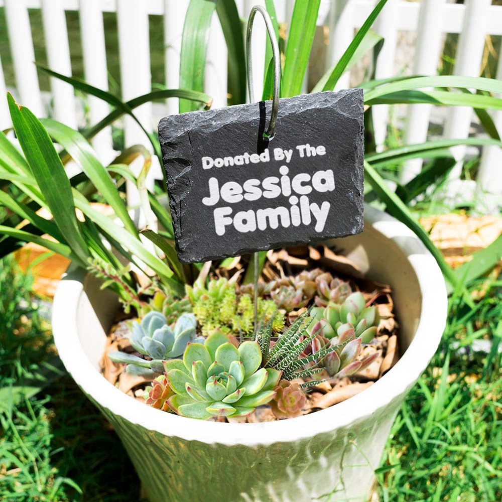 slate garden sign