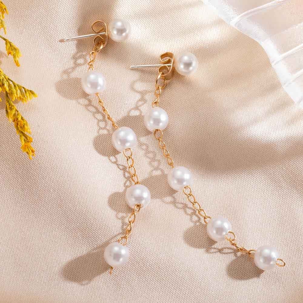 Boucle d'oreille enfileur de perles d'eau douce