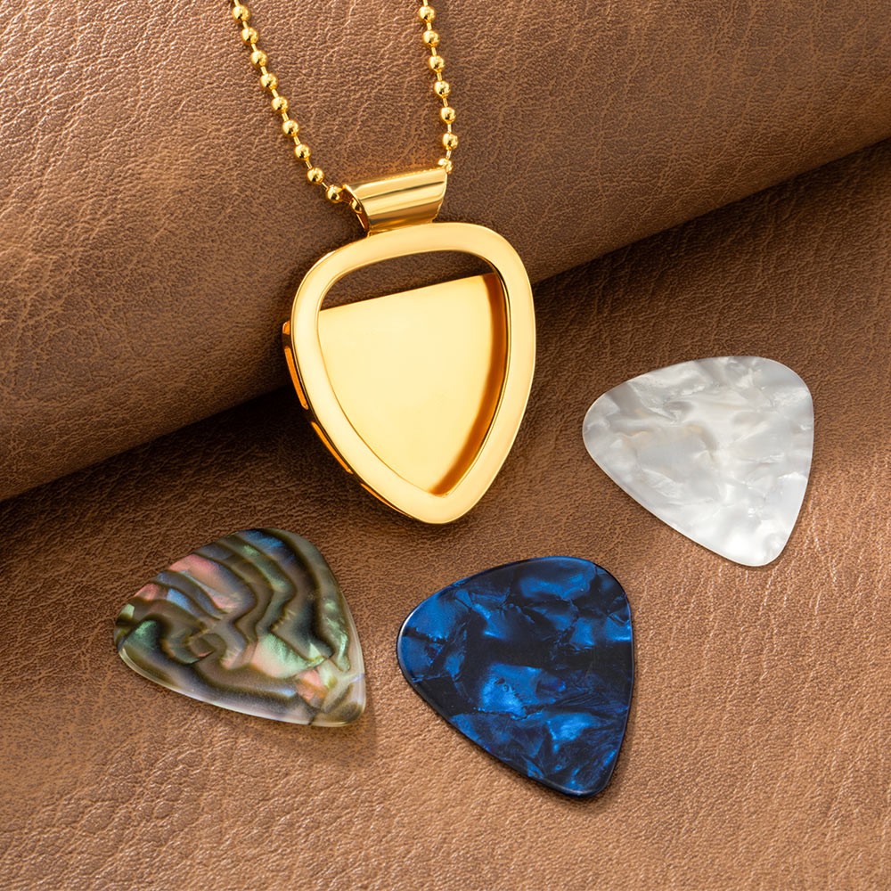 guitar pick holder necklace