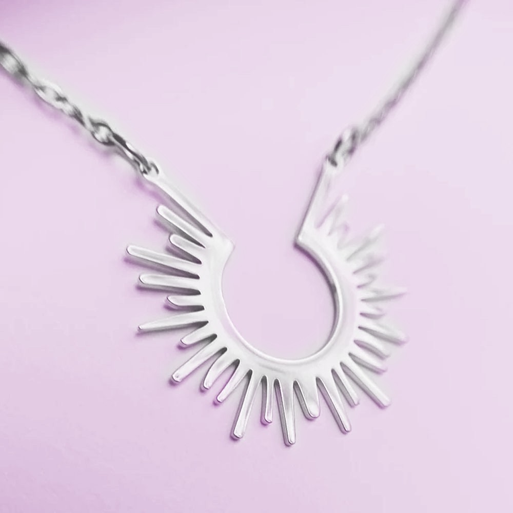 Sunshine Pendel Halsband med inspirerande budskap, du är mitt solsken, meningsfulla smycken med presentkort, motivationspresent till älskade/studenter