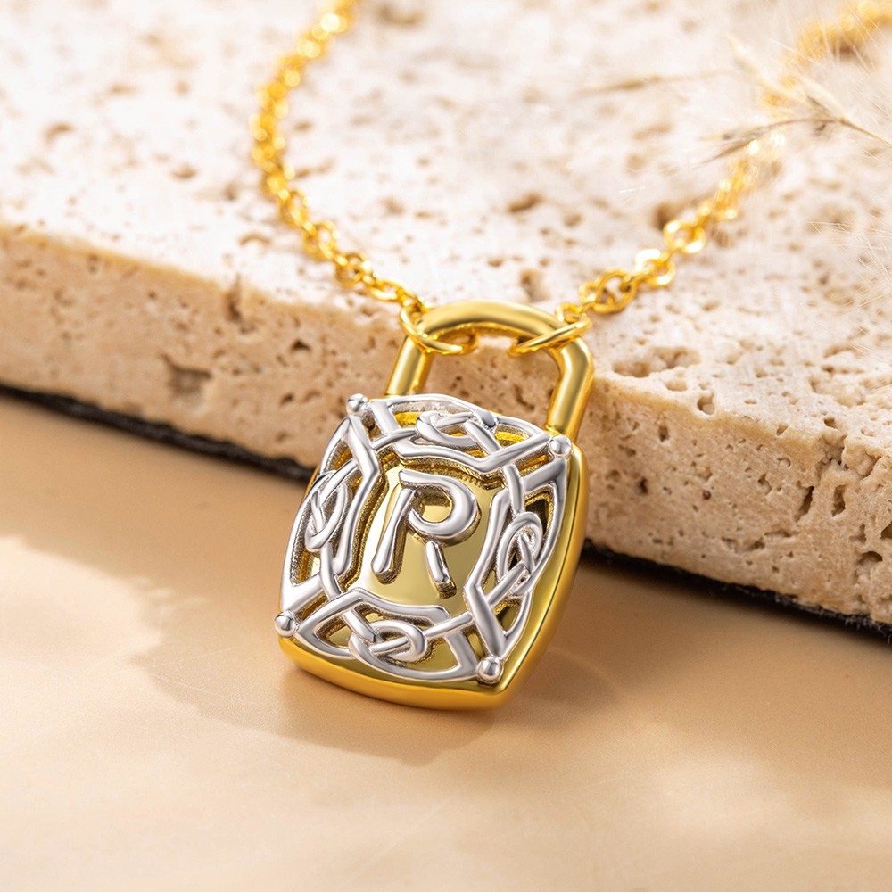 padlock necklace for women