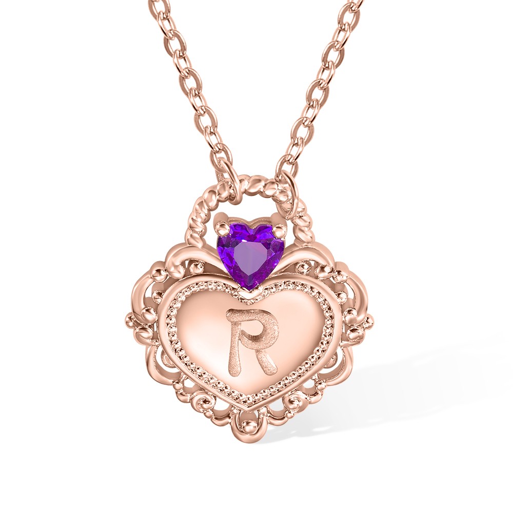 heart padlock necklace