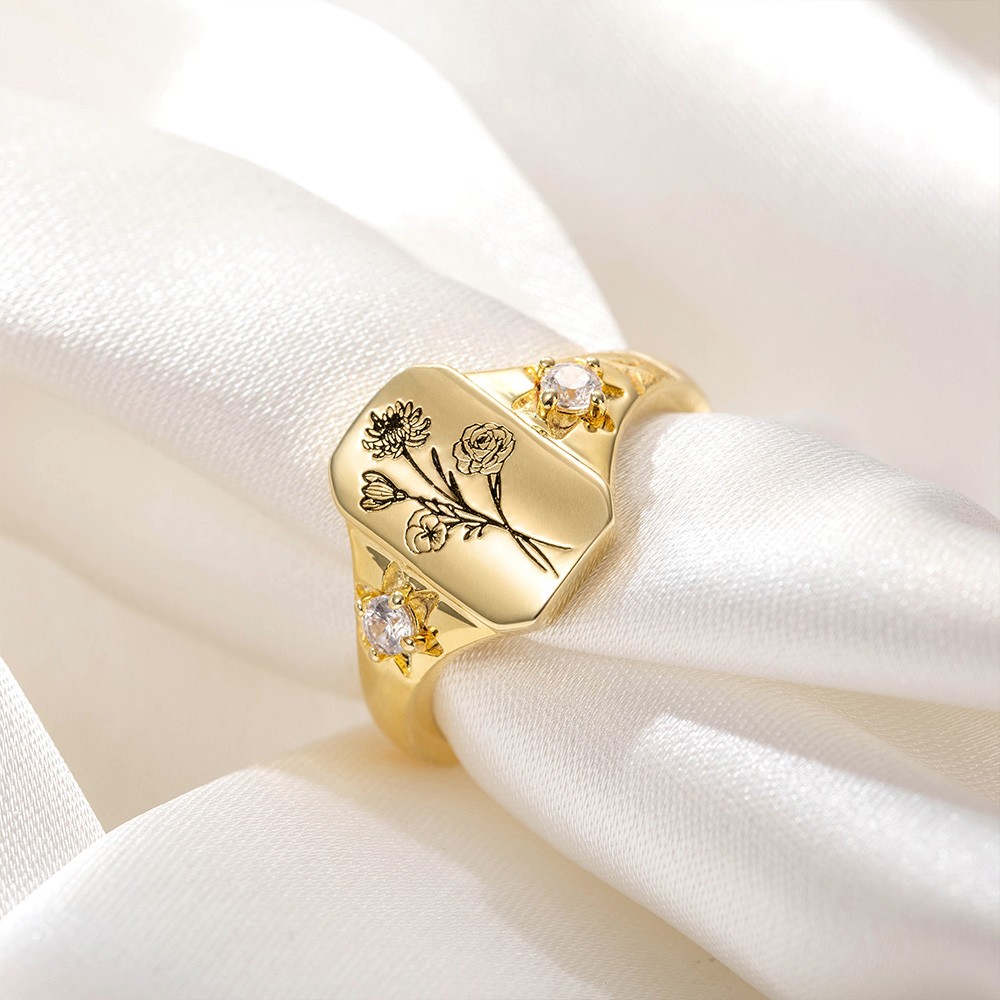 Custom Birthday Garden Rings
