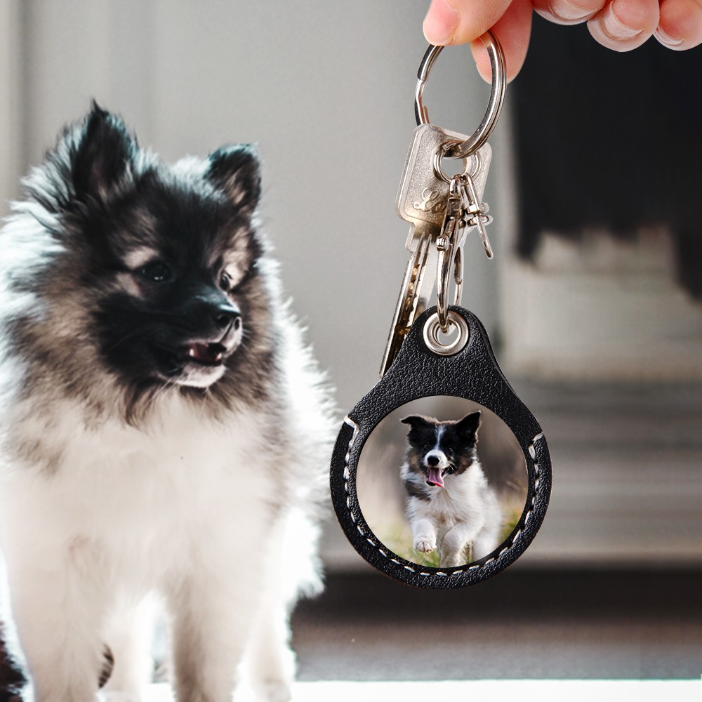 leather keychain
