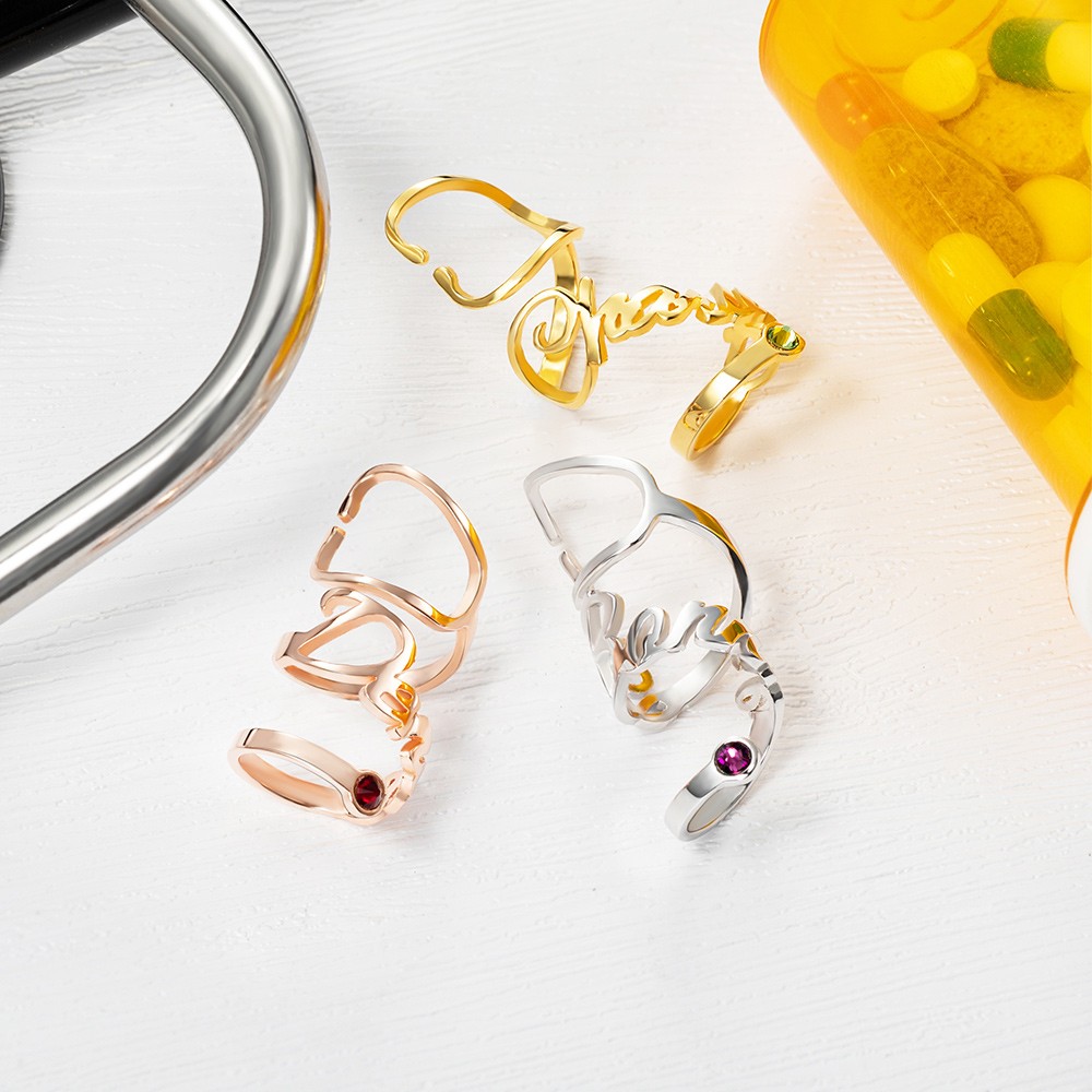 with Birthstone & Name