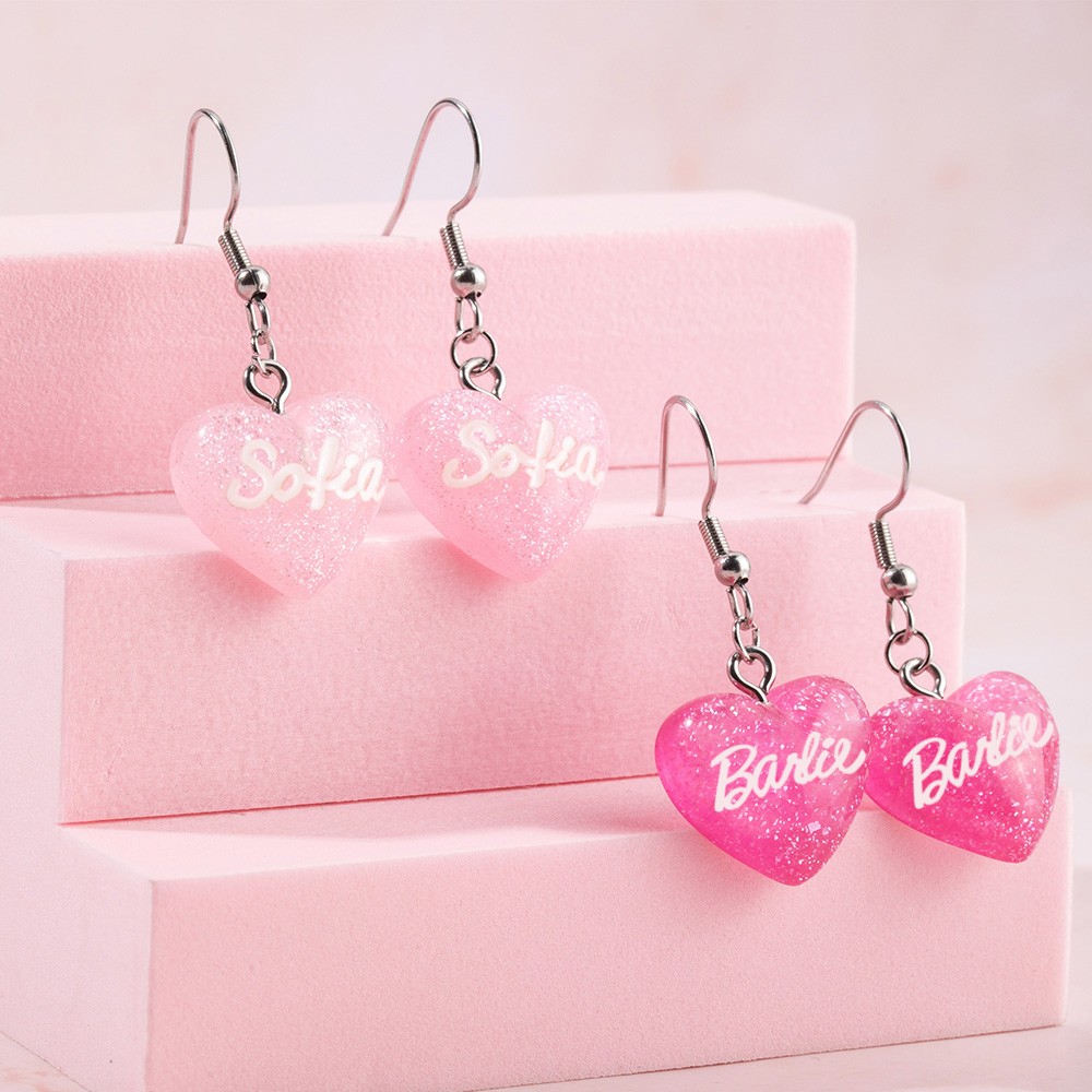 name earrings