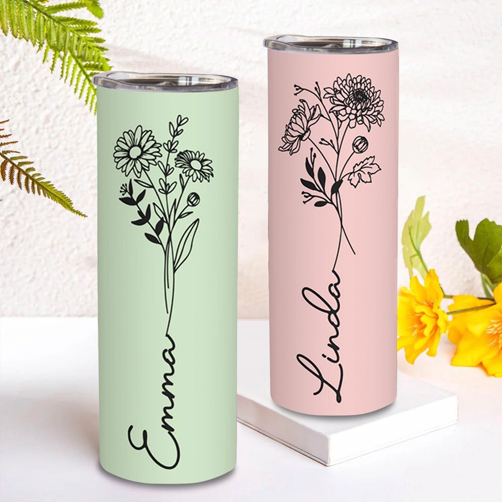 Birth Flower Cup