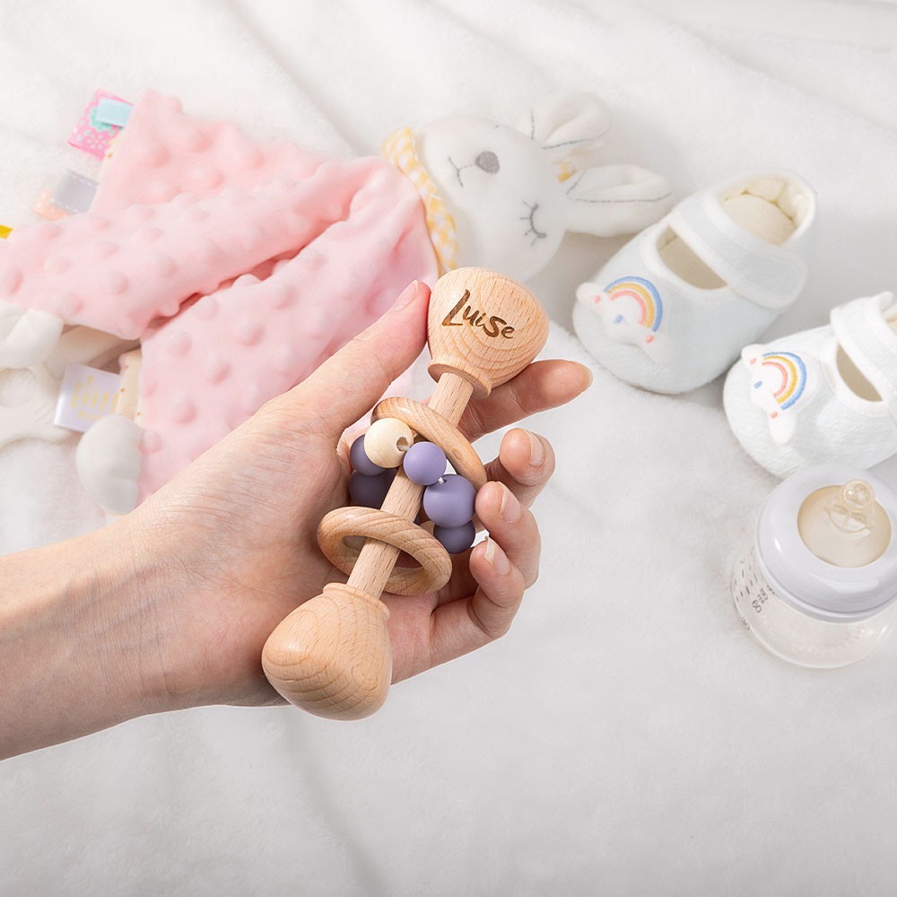 wooden rattle