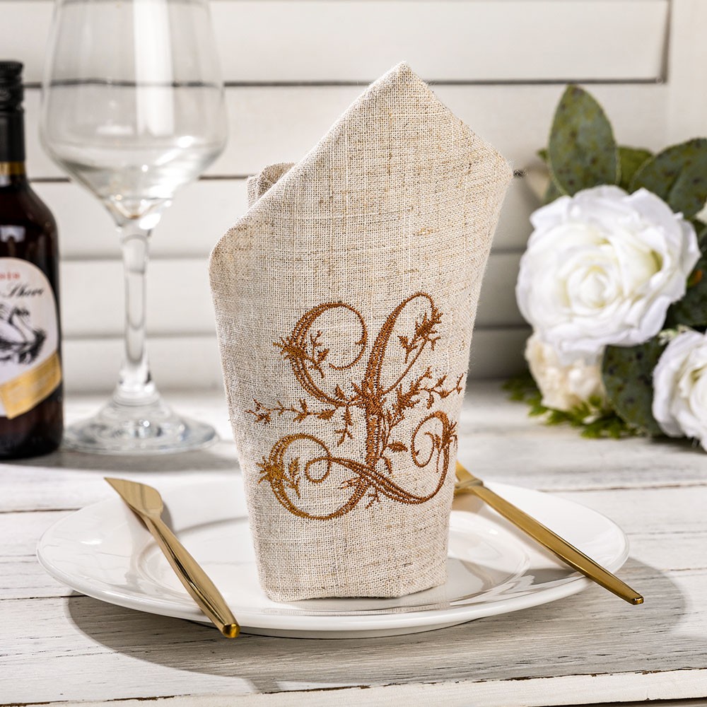 Embroidered napkins