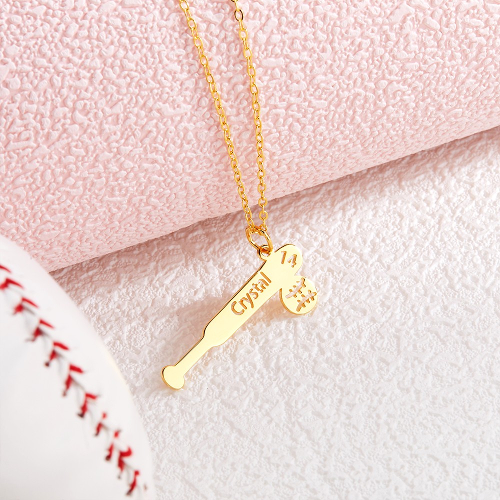 Athlete Jersey Number Necklace