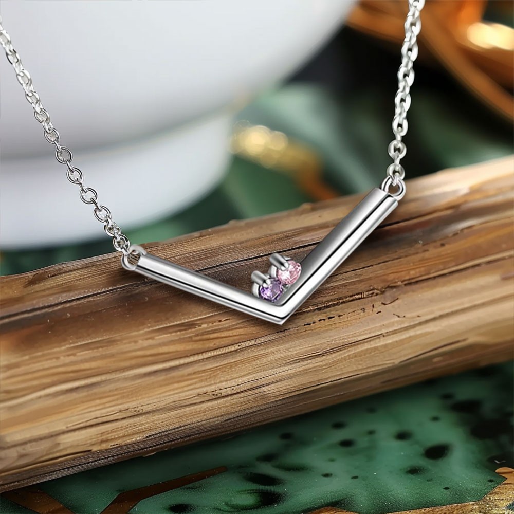 personalized bar necklace