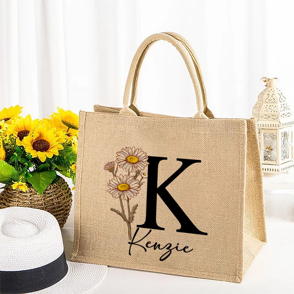Custom Jute Tote Bag