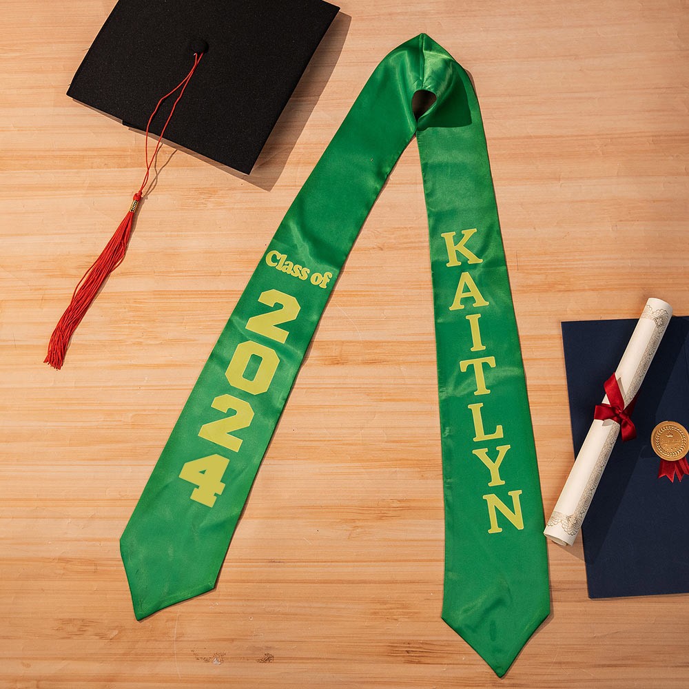 Custom Graduation Stoles, Embroidery Stoles, Graduation Gifts/Senior Gift for her/him/student/friends