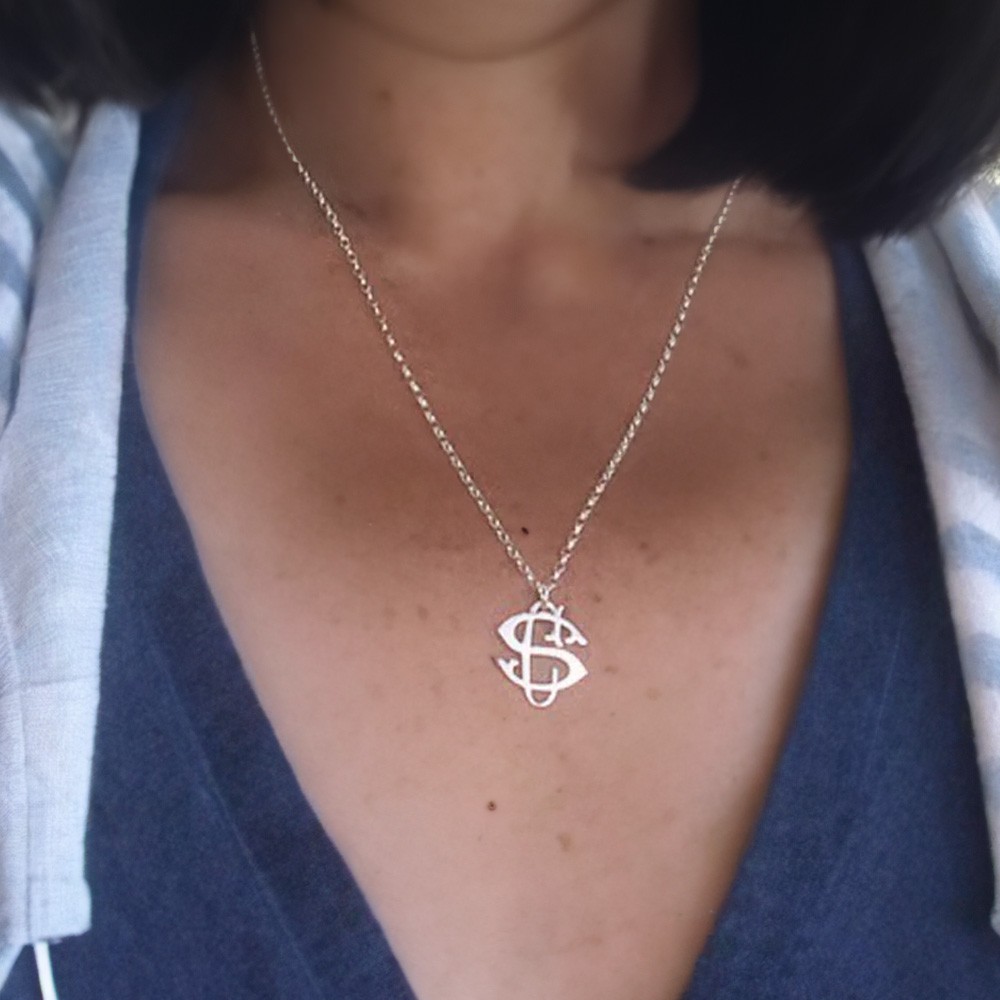 Collier monogramme initiales