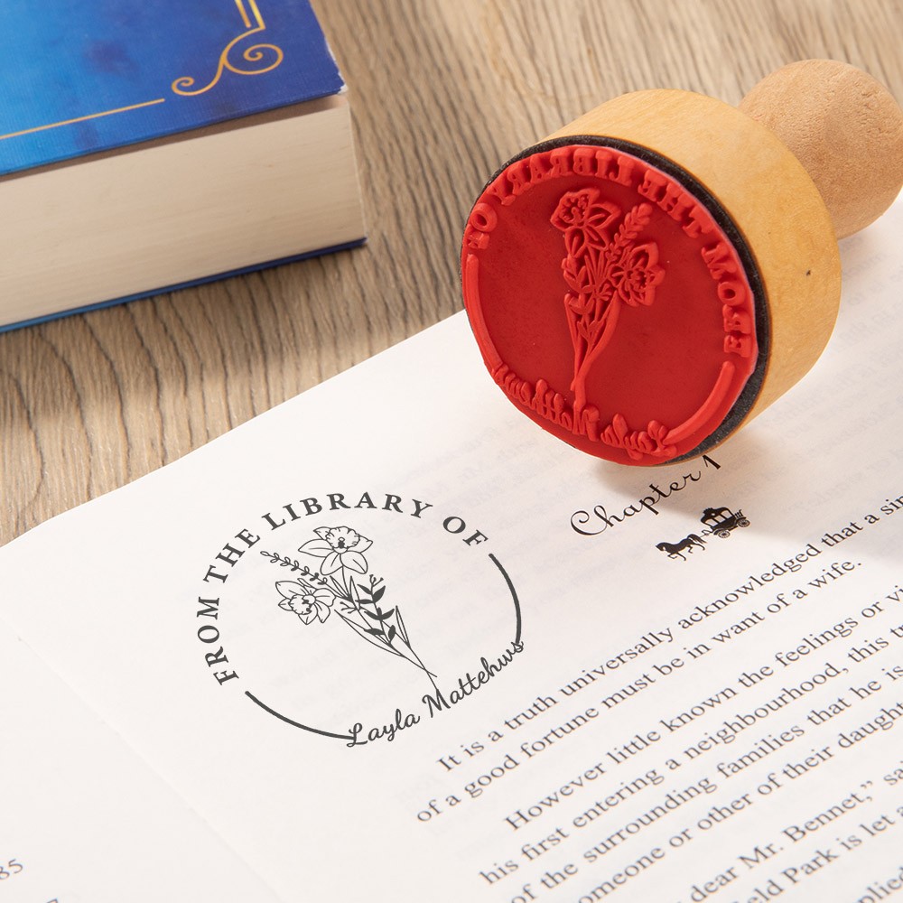 custom library stamp