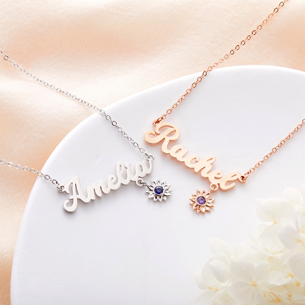 sunflower necklace you are my sunshine