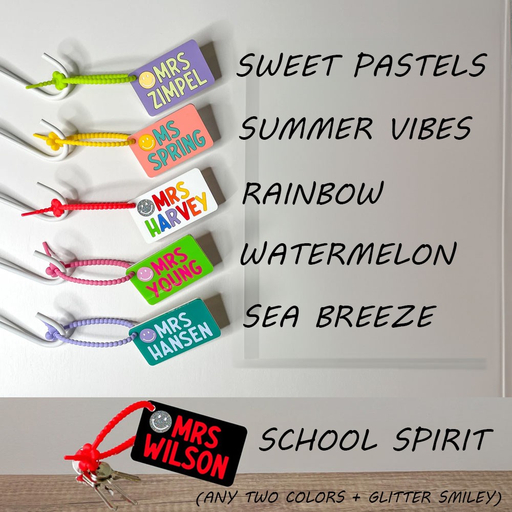 colorful bag tag