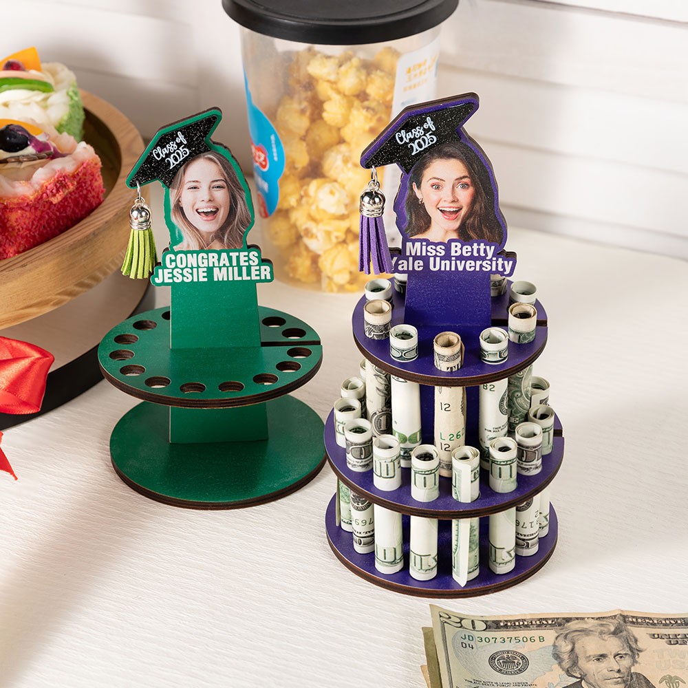 graduation money cake
