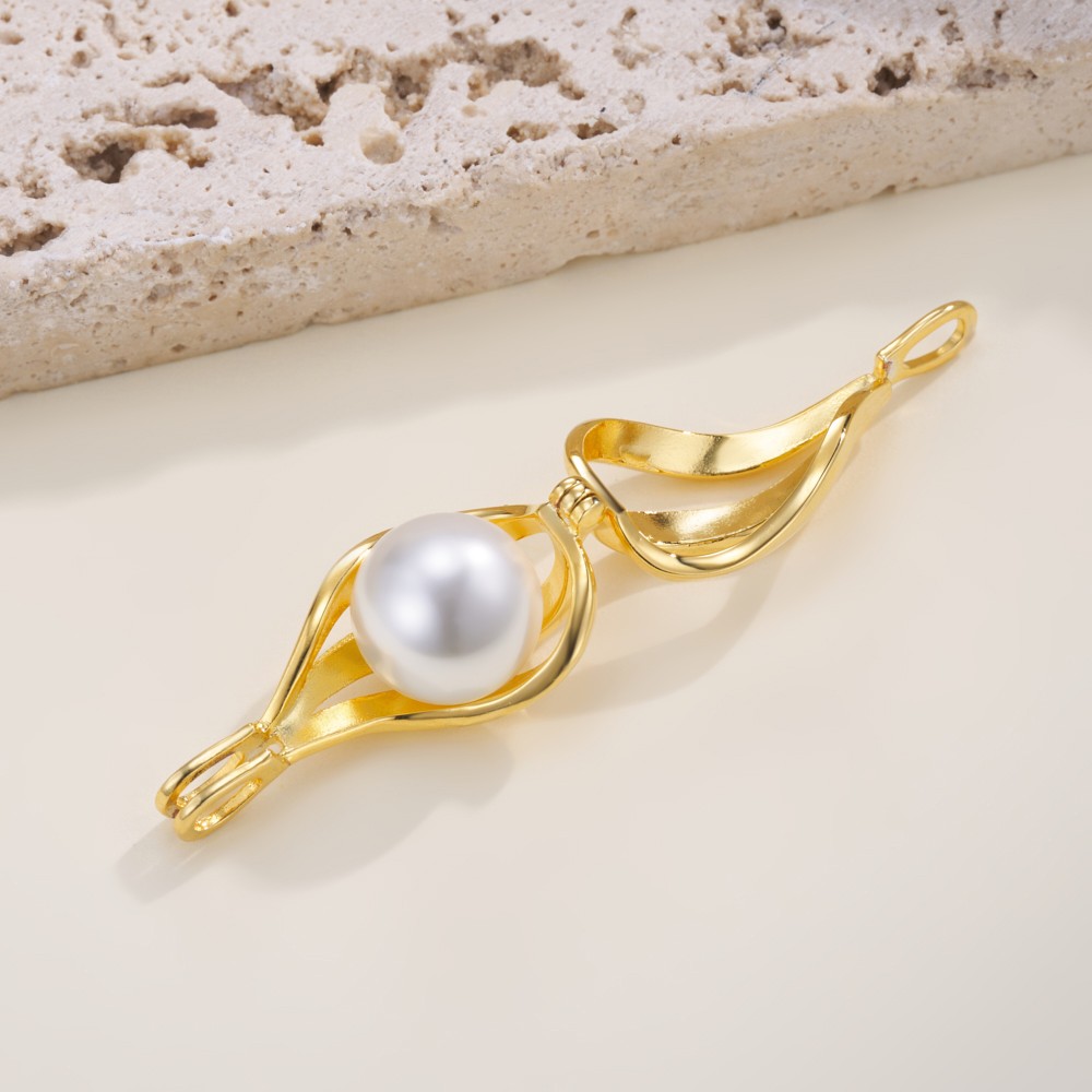 Colar de pérolas com nome personalizado e pedra de nascimento, pingente de gaiola com pérola, joias de pedra de aniversário de família, presente de dia das mães/aniversário para mãe/avó/ela