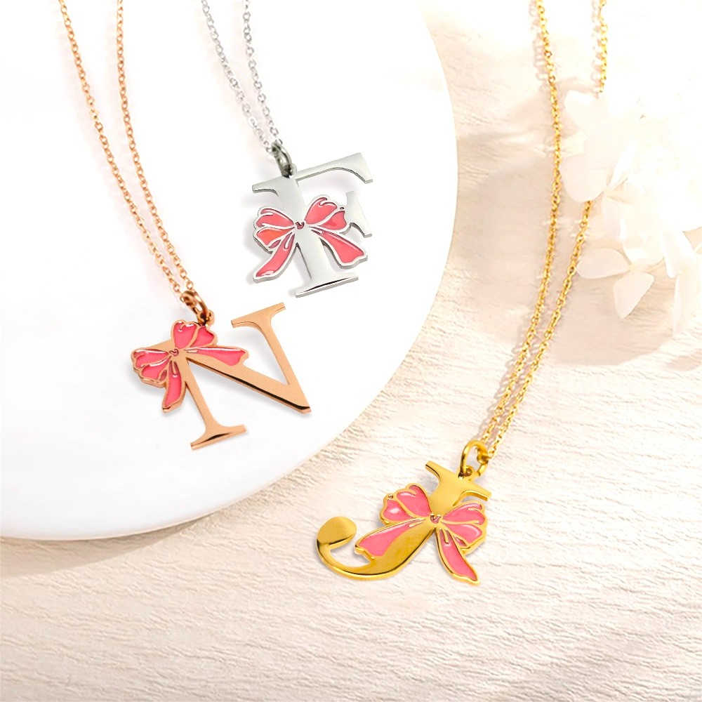 personalized initial necklace