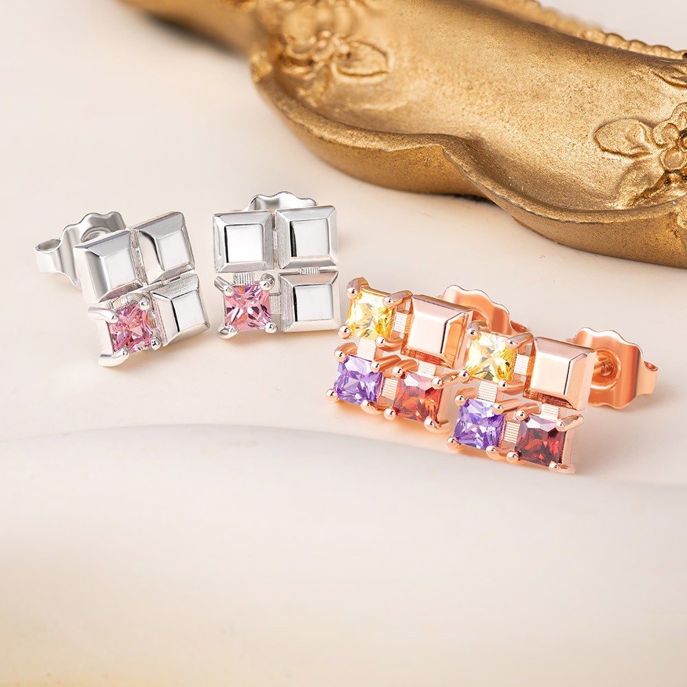 Custom Earrings for Mothers Birthstone