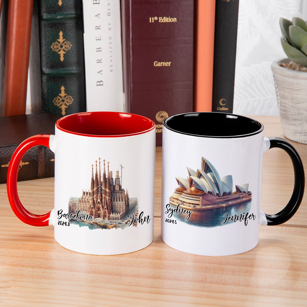 mug with color inside