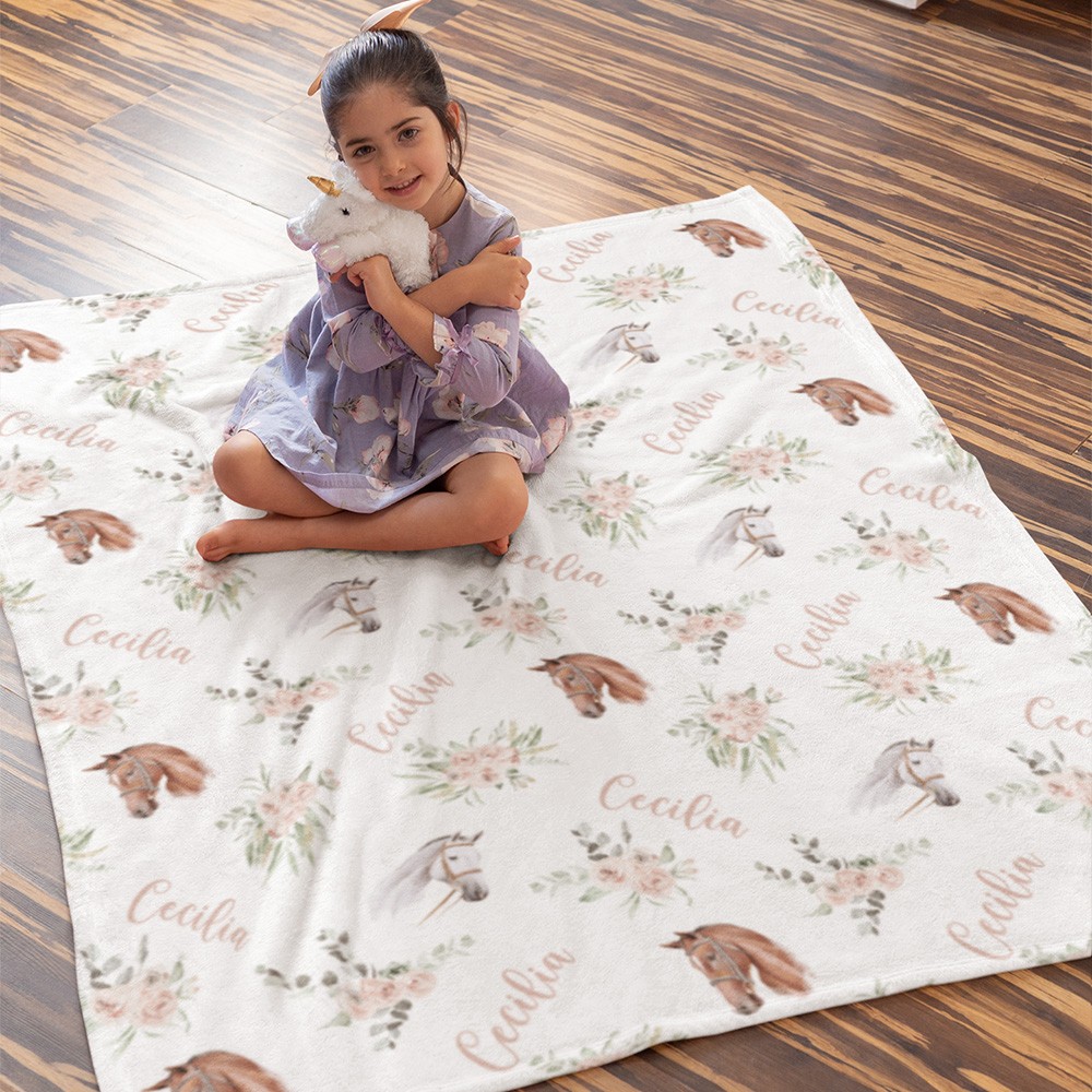 floral name blanket
