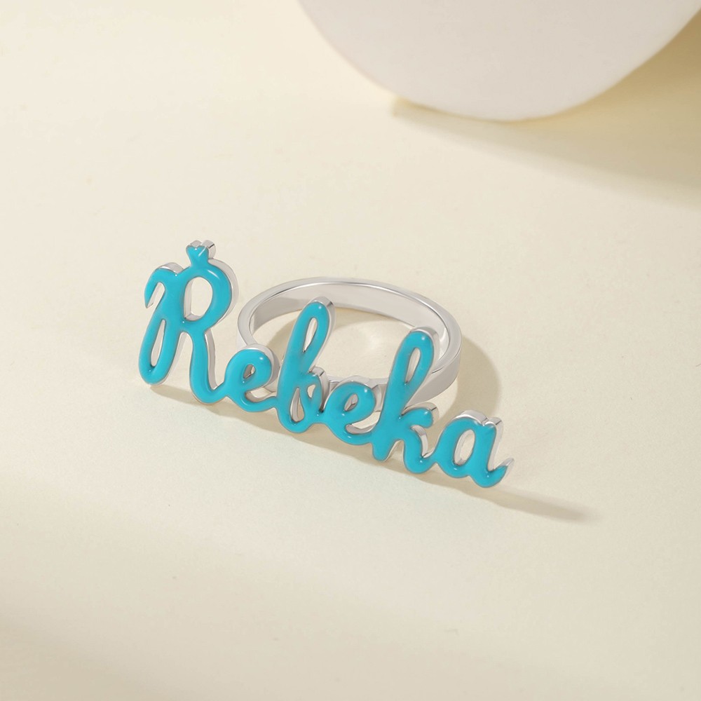 Customized name ring