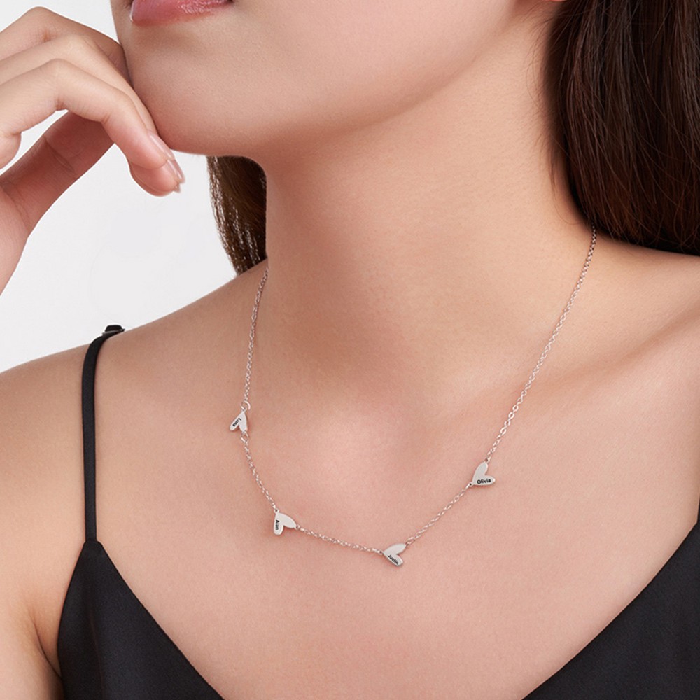 Hearts Name Necklace