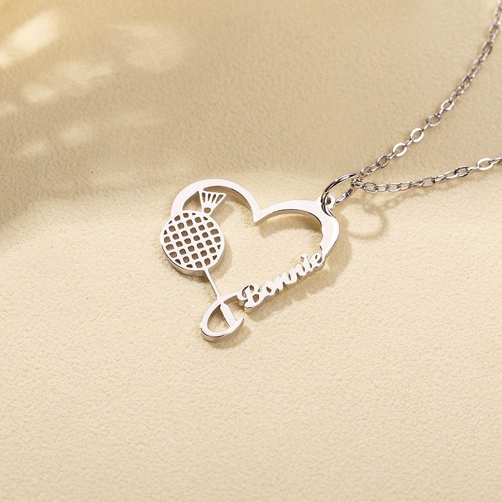 pickleball love necklace