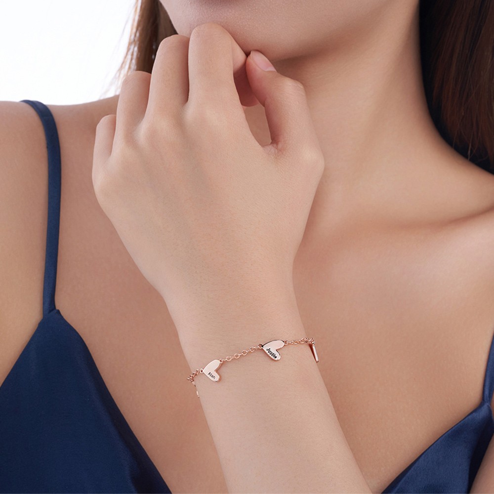 Hearts Name bracelet