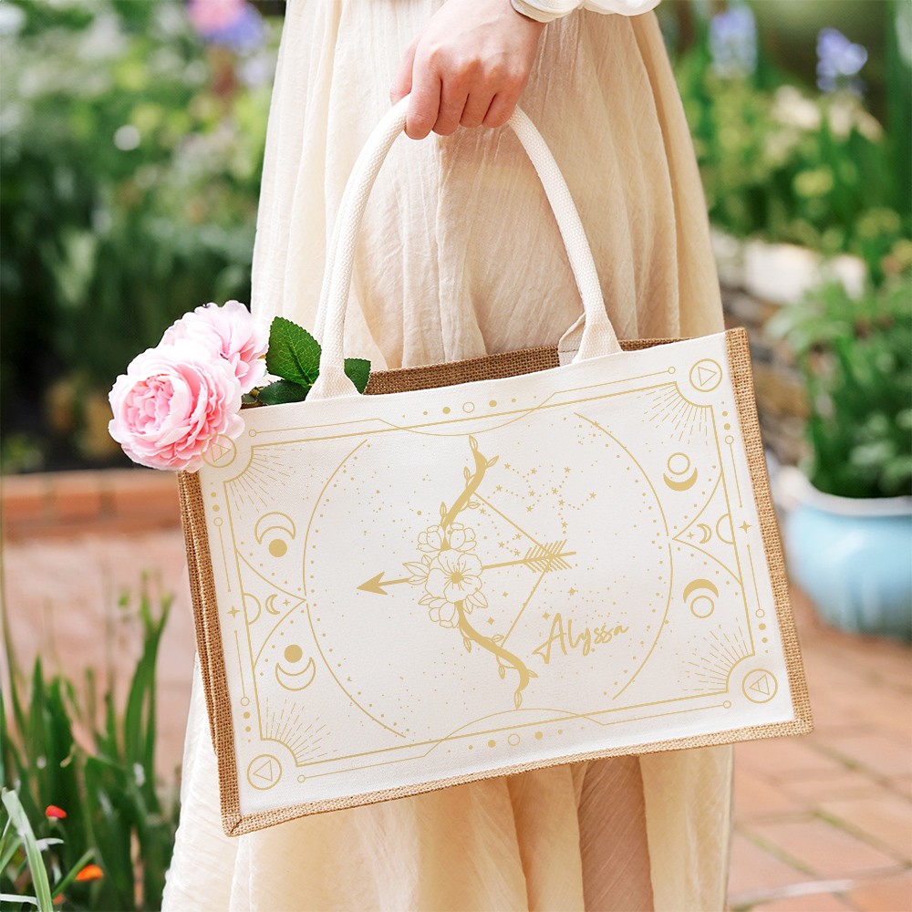 Jute bag with name