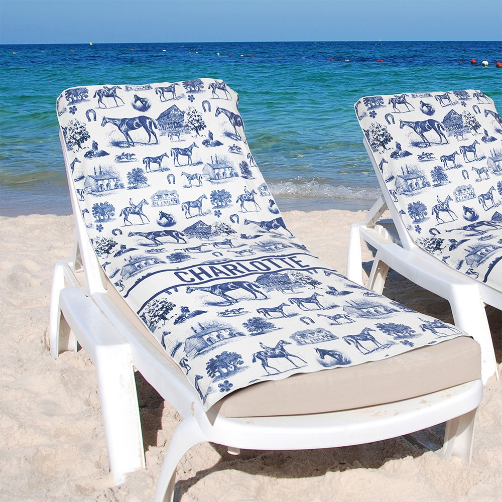 Strandtuch mit Reitermotiv