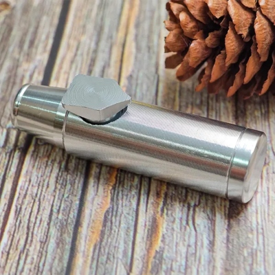 Personalized Name Bullet Shape Snuff Box, Metal Tobacco Box, Laser Engraved Snuff Container, Birthday/Father's Day Gift for Tobacco Lovers/Dad/Him
