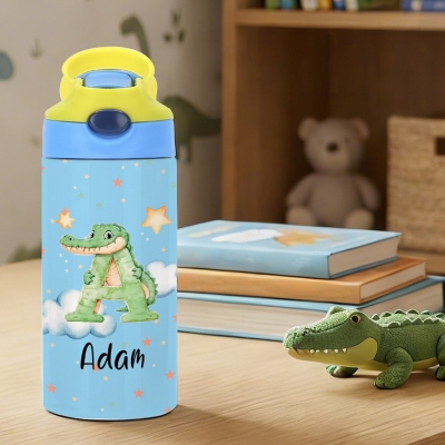 Wasserflasche mit Initialen
