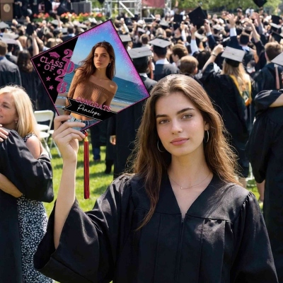 grad cap topper