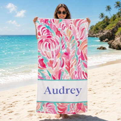 girl beach towel