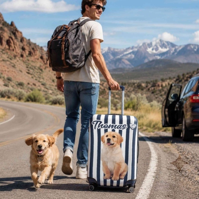 custom luggage wrap