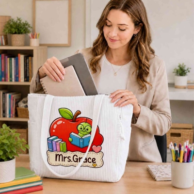 Custom name tote bag