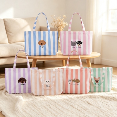 striped shoulder bag