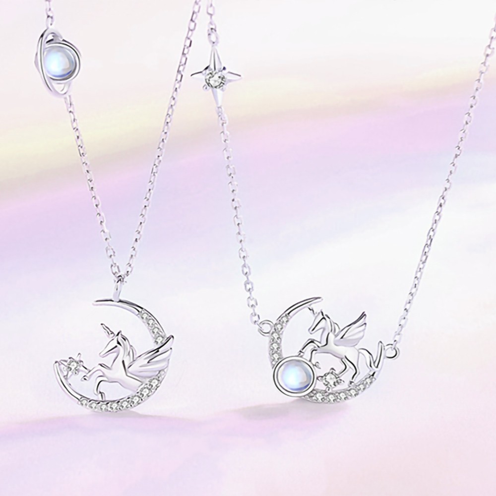 Unicorn Best Friend Bestie Necklace