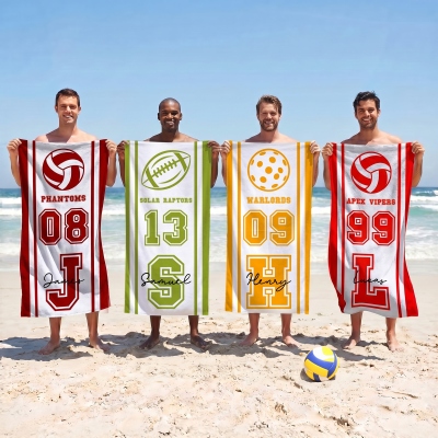 Beach towel with name